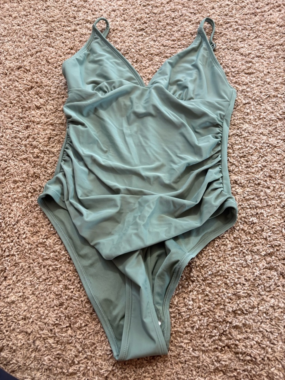 NWT Cupshe women’s sage green one piece swimsuit